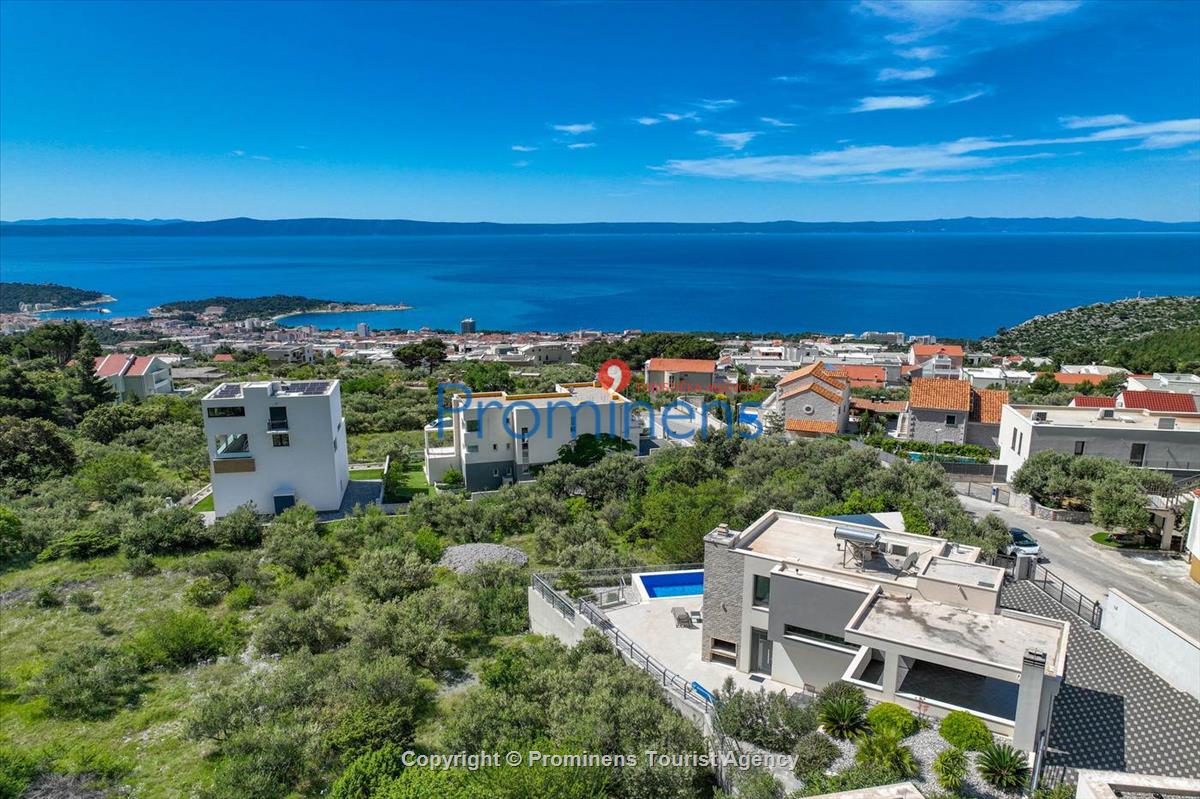 Ferienhaus Villa Oscar in Makarska mit beheiztem Pool Terrasse und Meerblick- ruhiger Familienurlaub