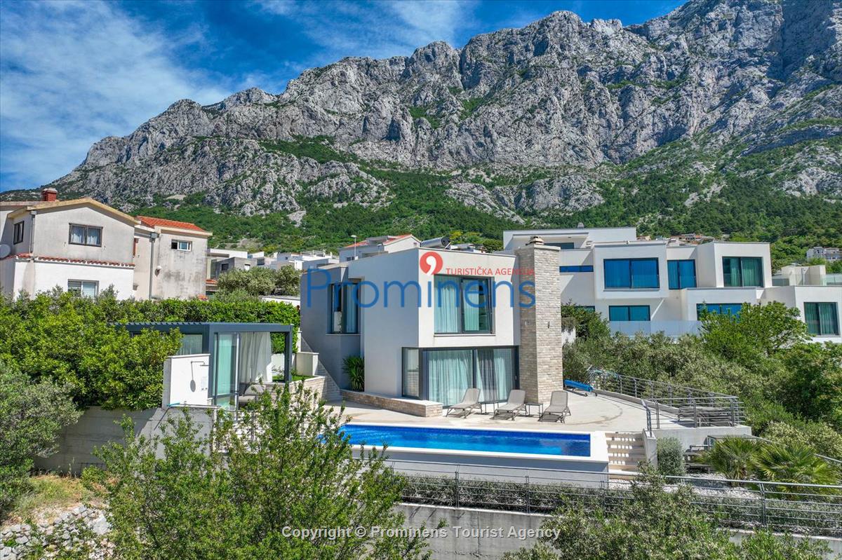 Ferienhaus Villa Oscar in Makarska mit beheiztem Pool Terrasse und Meerblick- ruhiger Familienurlaub