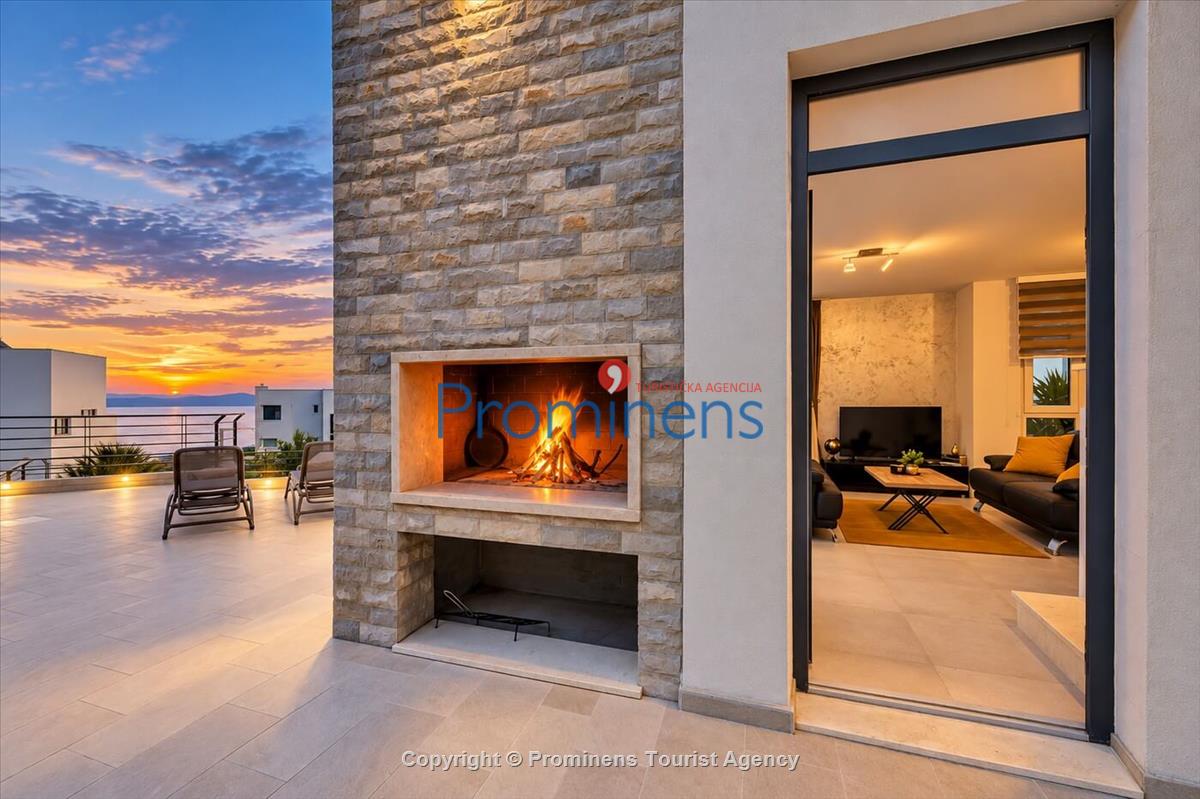 Villa Oscar Makarska – bazen, whirlpool, jacuzzi, pogled na more, 6 osoba