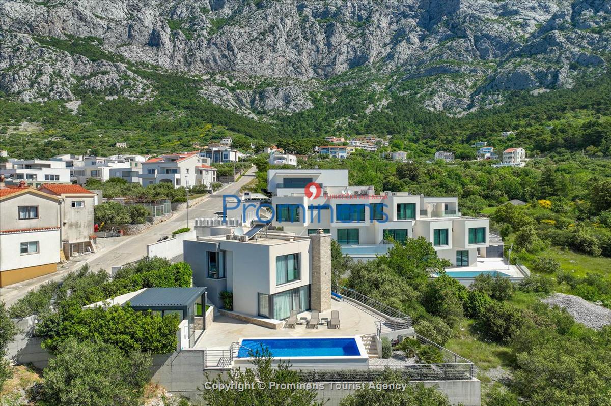 Ferienhaus Villa Oscar in Makarska mit beheiztem Pool Terrasse und Meerblick- ruhiger Familienurlaub