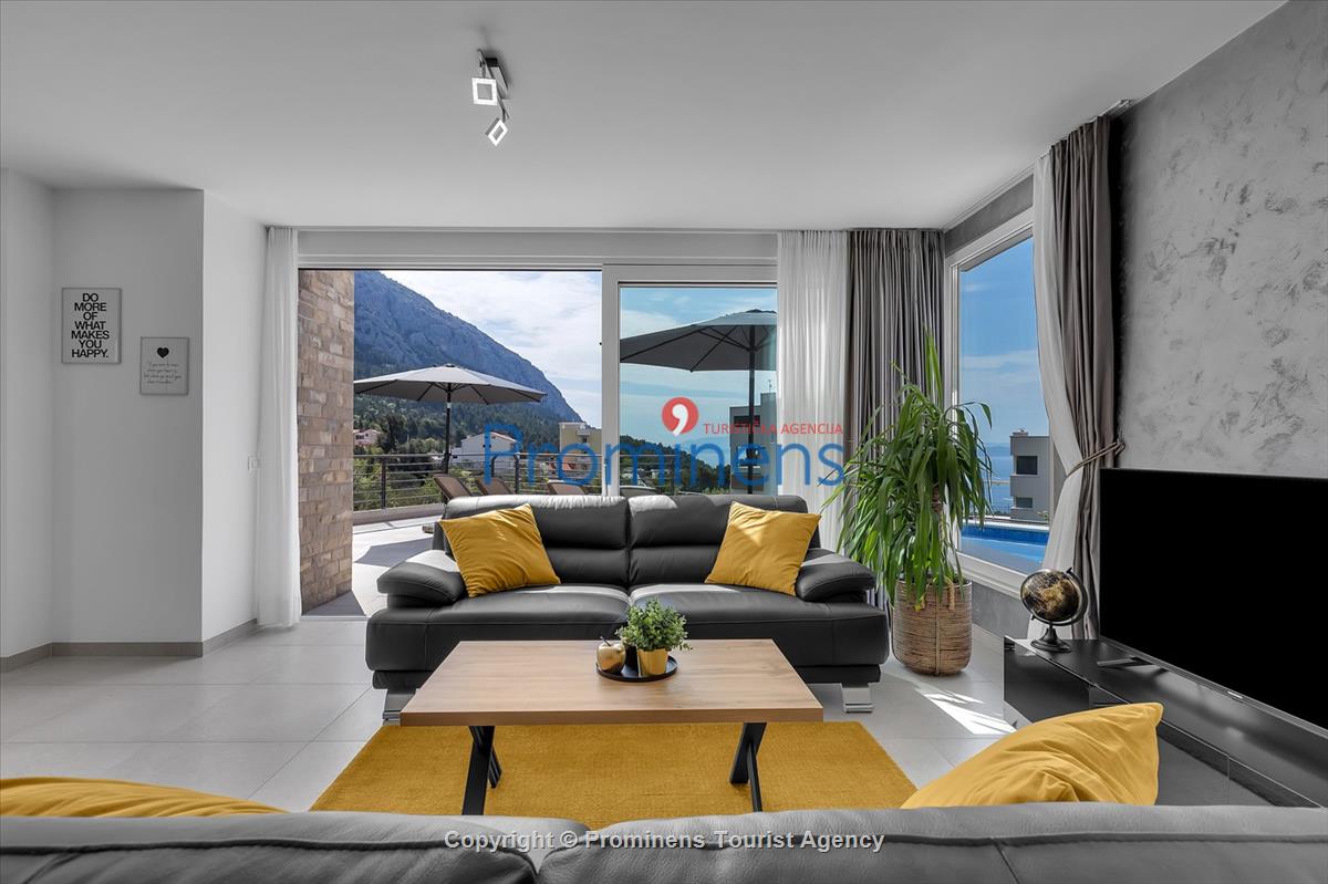 Ferienhaus Villa Oscar in Makarska mit beheiztem Pool Terrasse und Meerblick- ruhiger Familienurlaub