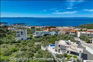 Ferienhaus Villa Oscar in Makarska mit beheiztem Pool Terrasse und Meerblick- ruhiger Familienurlaub