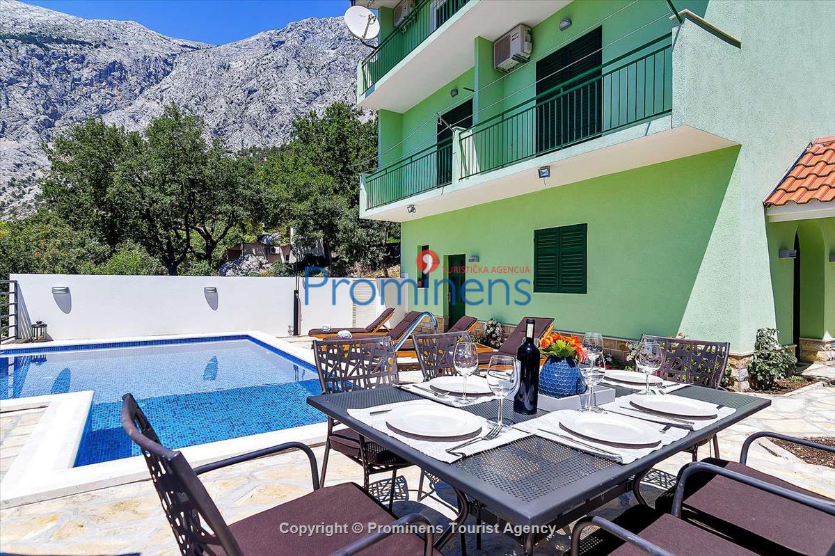 Ferienhaus Sergio mit beheiztem Pool bei Baška Voda an der Makarska Riviera mieten  Familienurlaub in Dalmatien