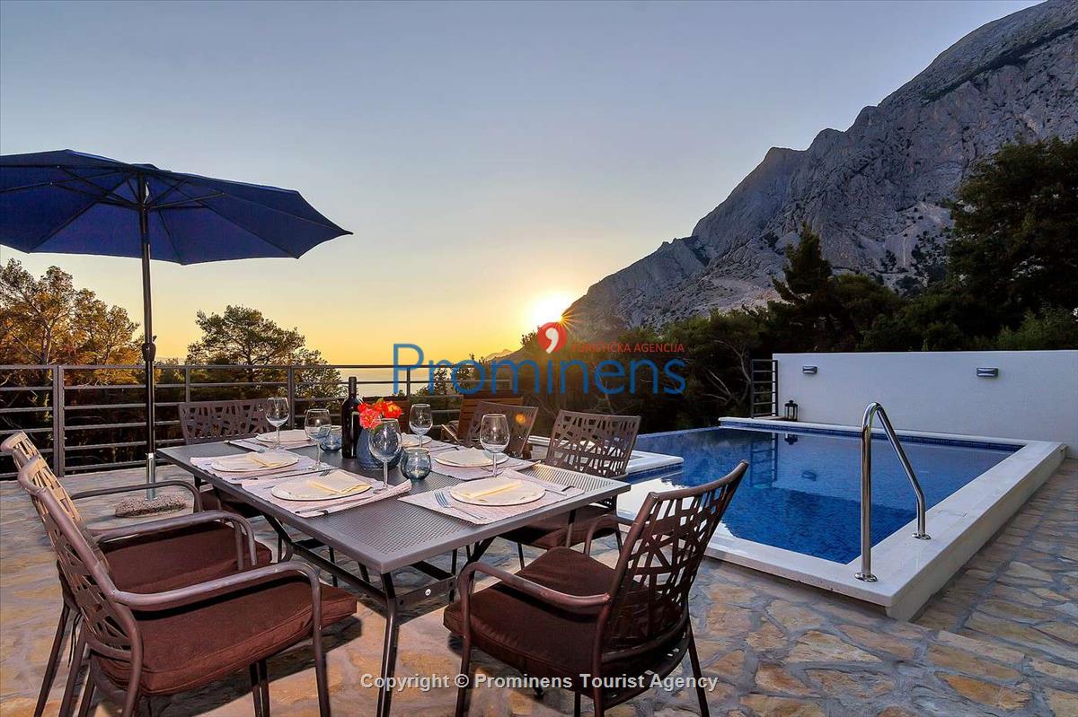 Ferienhaus Sergio mit beheiztem Pool bei Baška Voda an der Makarska Riviera mieten  Familienurlaub in Dalmatien