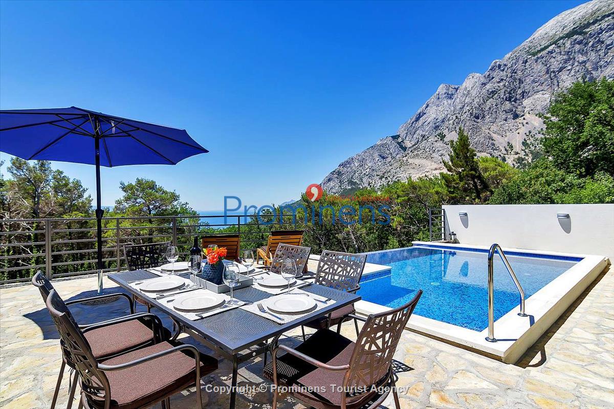 Ferienhaus Sergio mit beheiztem Pool bei Baška Voda an der Makarska Riviera mieten  Familienurlaub in Dalmatien