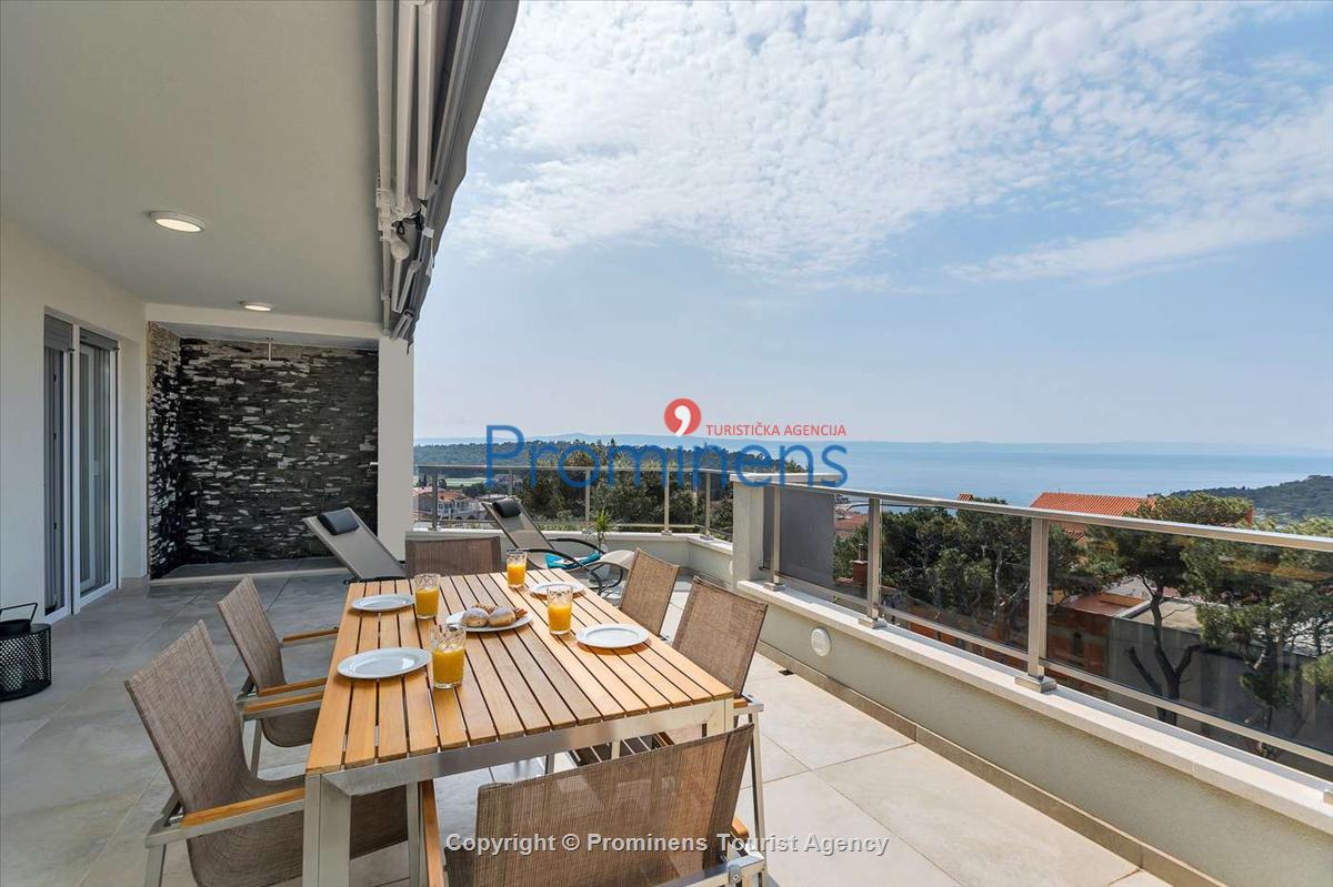 Luxus Penthouse City view oberhalb der Altstadt von Makarska mit Meerblick und erstklassiger Ausstattung