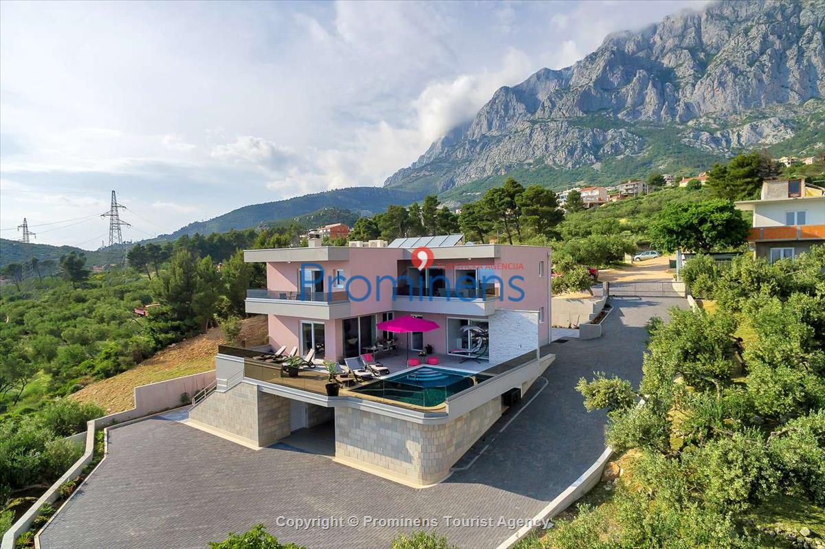 Luxus Ferienhaus Villa Astra mit beheiztem Pool und Meerblick in Makarska mieten