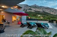 Luxus Ferienhaus Villa Astra mit beheiztem Pool und Meerblick in Makarska mieten