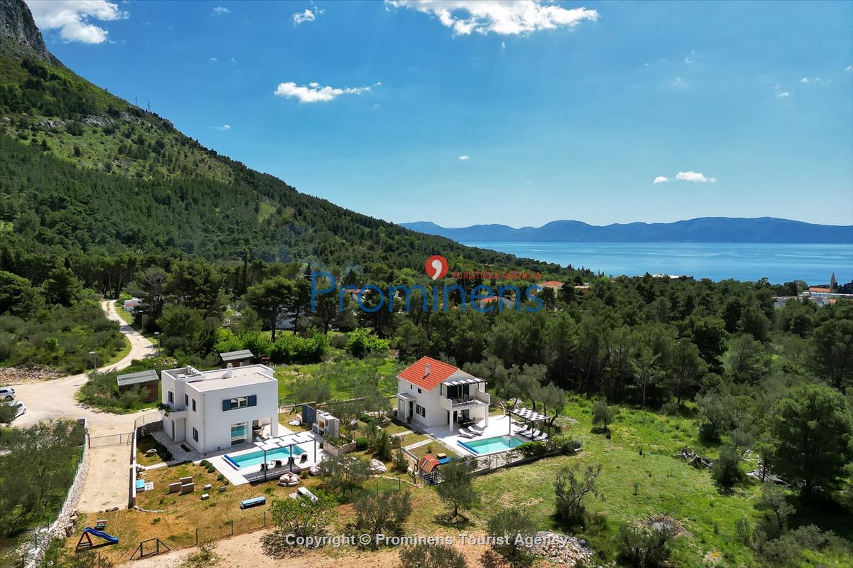 Modernes Ferienhaus Blue Stone mit beheiztem Pool in Zaostrog  Makarska Riviera,  Familienurlaub in Kroatien