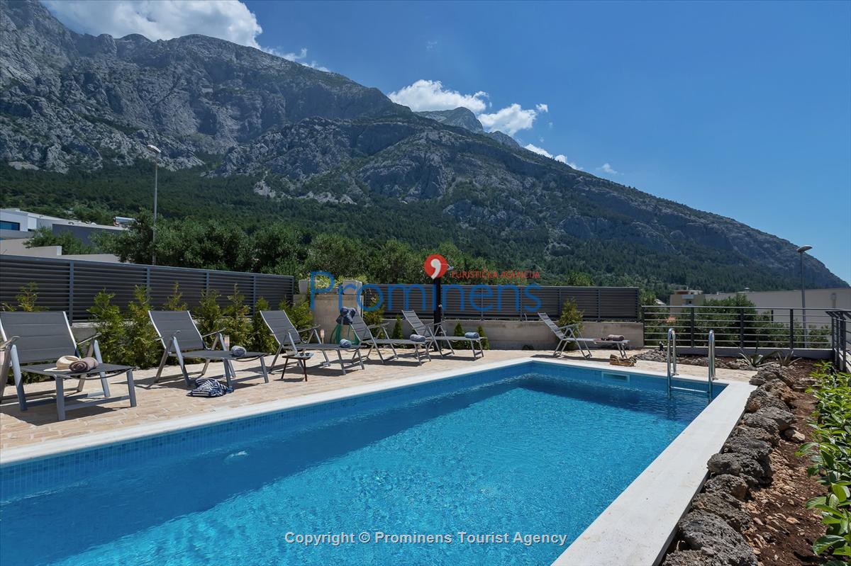 Ferienhaus Villa SMART mit Pool in Makarska - Drei Schlafzimmer und Meerblick