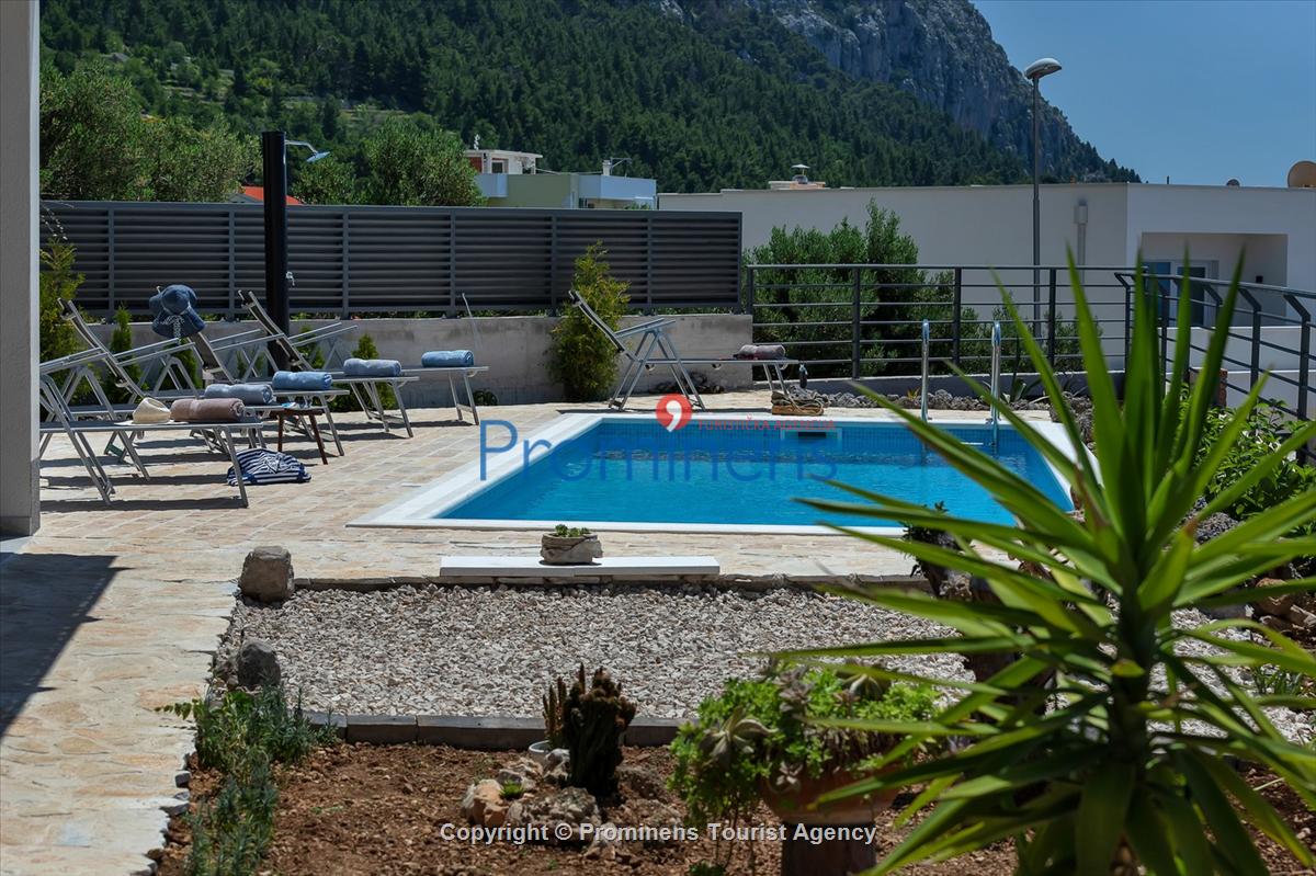 Ferienhaus Villa SMART mit Pool in Makarska - Drei Schlafzimmer und Meerblick