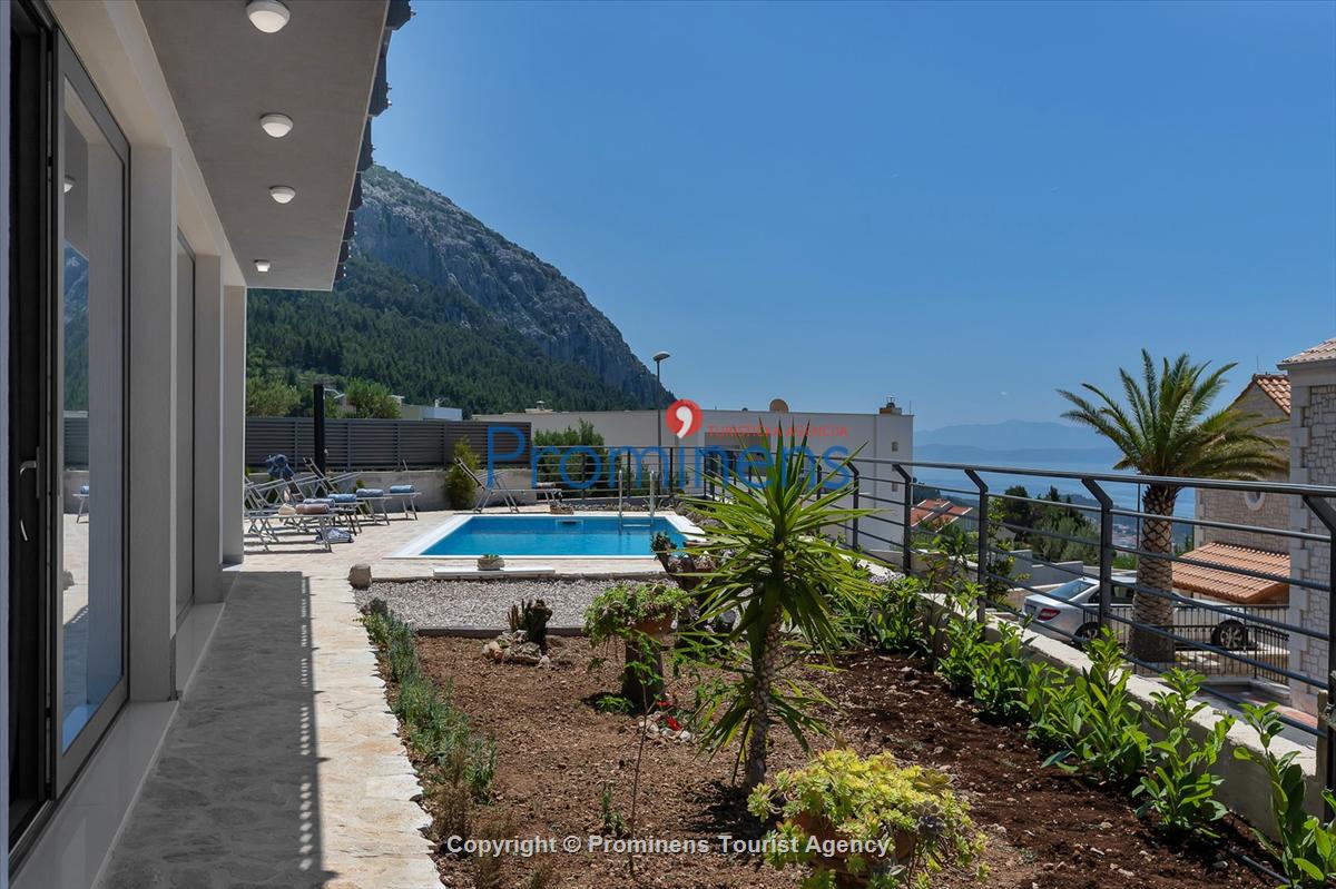 Ferienhaus Villa SMART mit Pool in Makarska - Drei Schlafzimmer und Meerblick