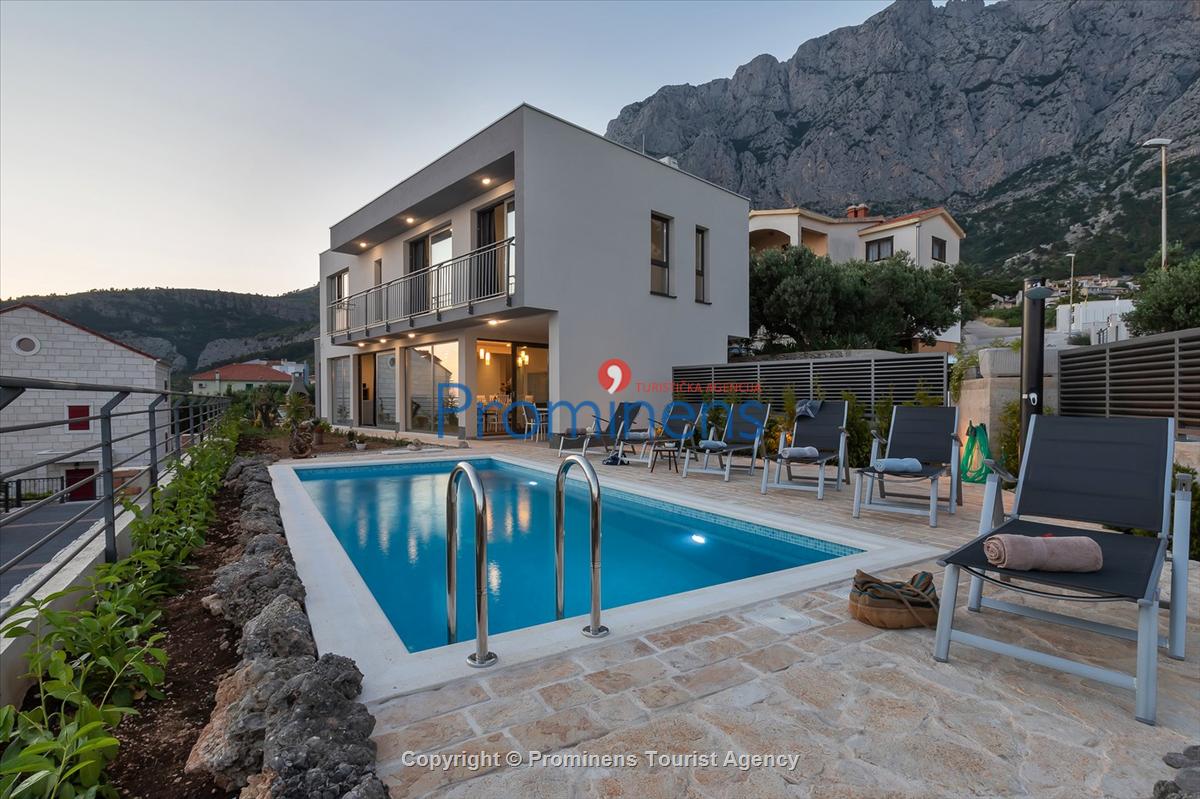 Ferienhaus Villa SMART mit Pool in Makarska - Drei Schlafzimmer und Meerblick