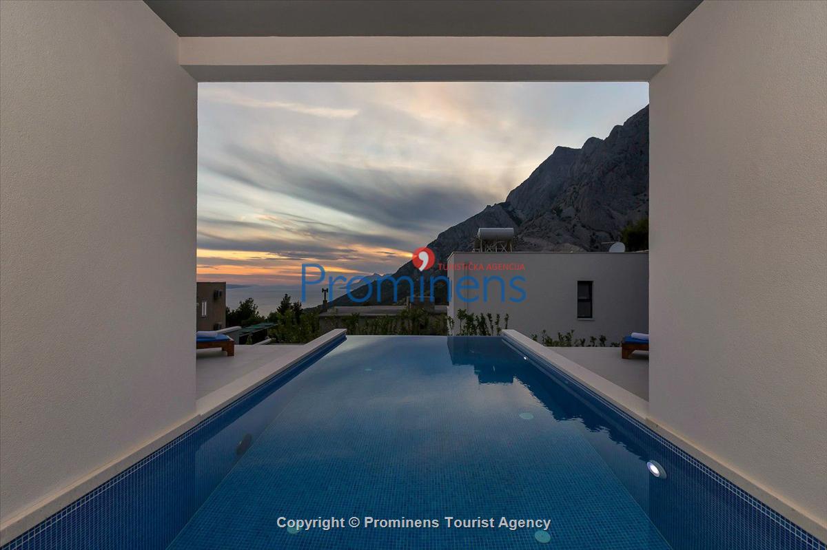 Ferienhaus Villa E mit Pool un Meerblick bei Baška Voda , Makarska Riviera  Dalmatien mieten