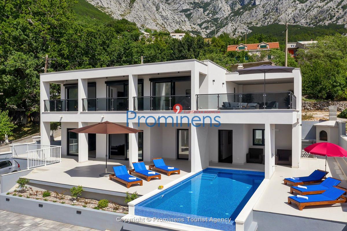 Ferienhaus Villa E mit Pool un Meerblick bei Baška Voda , Makarska Riviera  Dalmatien mieten