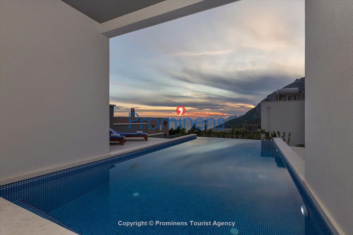 Ferienhaus Villa E mit Pool un Meerblick bei Baška Voda , Makarska Riviera  Dalmatien mieten