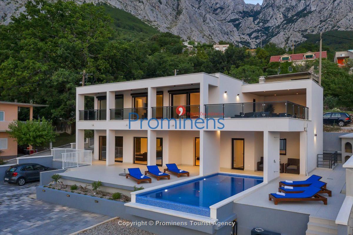 Ferienhaus Villa E mit Pool un Meerblick bei Baška Voda , Makarska Riviera  Dalmatien mieten