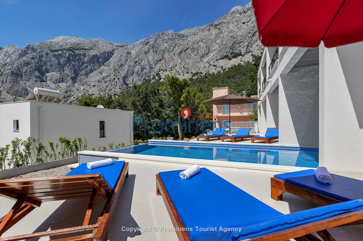 Ferienhaus Villa E mit Pool un Meerblick bei Baška Voda , Makarska Riviera  Dalmatien mieten