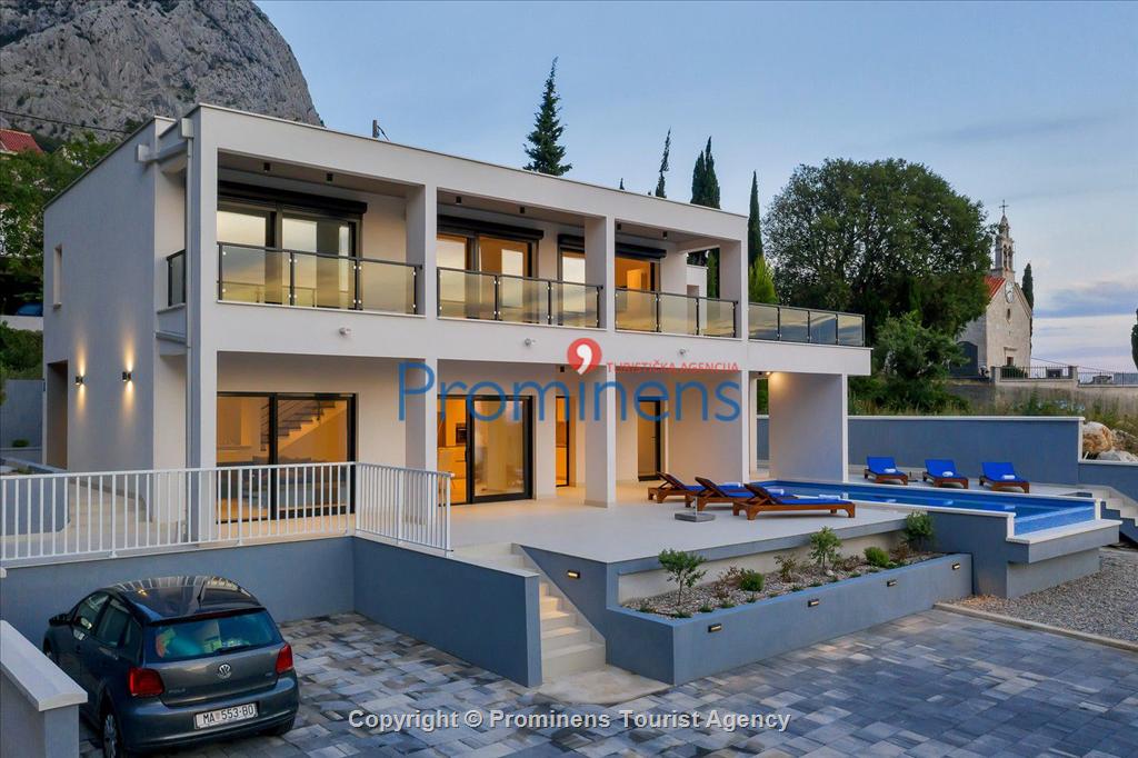 Ferienhaus Villa E mit Pool un Meerblick bei Baška Voda , Makarska Riviera Dalmatien mieten