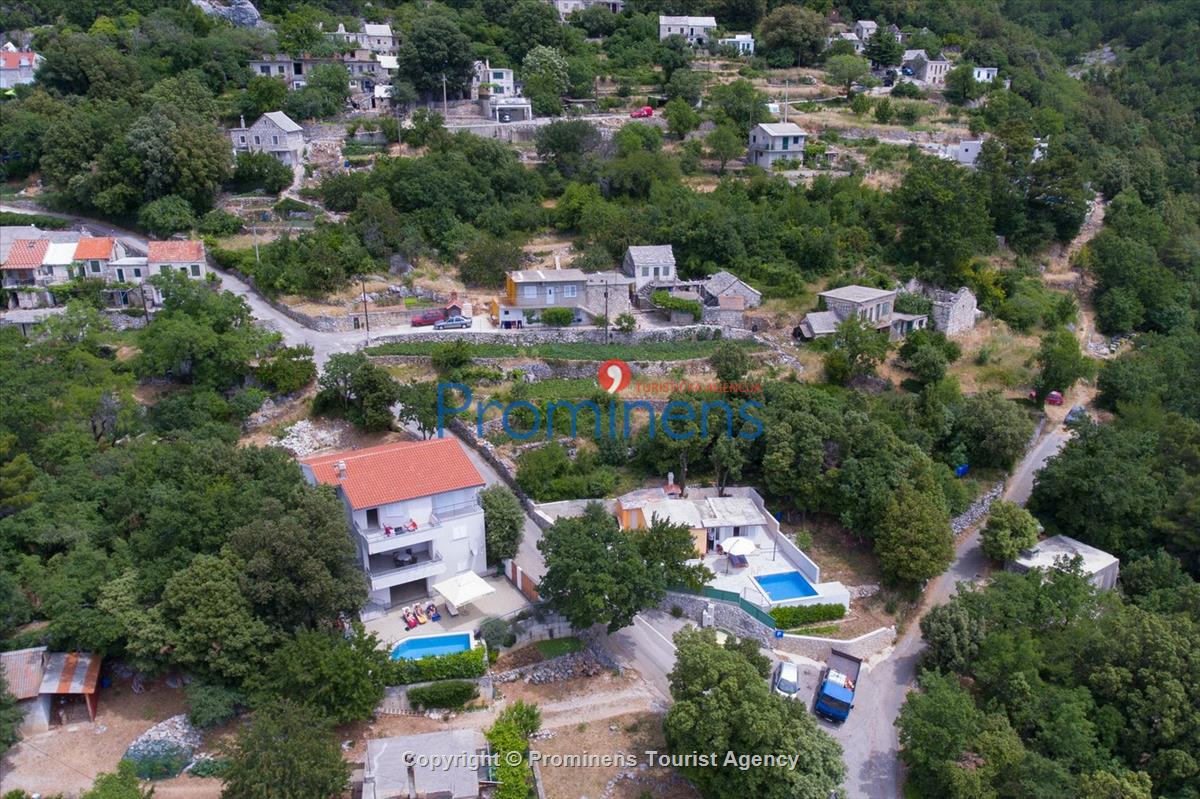 Ferienhaus Giran mit Pool und Meerblick in Bast, Makarska Riviera, Dalmatien - Kroatien Urlaub