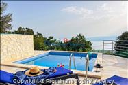 Ferienhaus Giran mit Pool und Meerblick in Bast  Makarska Riviera  Dalmatien;  Kroatien, Urlaub