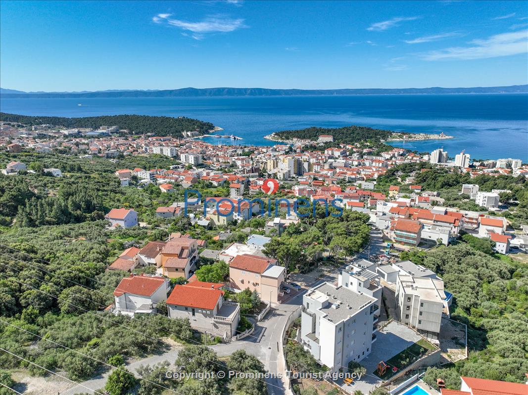 Ferienwohnung Maslina in Makarska – eine komfortable Unterkunft mit zwei Schlafzimmern, Balkon und Aufzug
