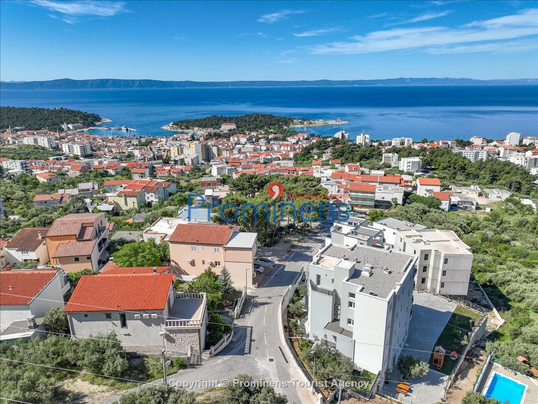 Ferienwohnung Biokovo in Makarska – eine komfortable Unterkunft mit zwei Schlafzimmern, Balkon und Aufzug