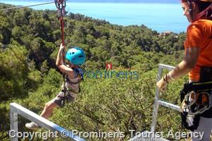 Erleben Sie das ultimative Abenteuer auf der Zipline in Tučepi bei Makarska